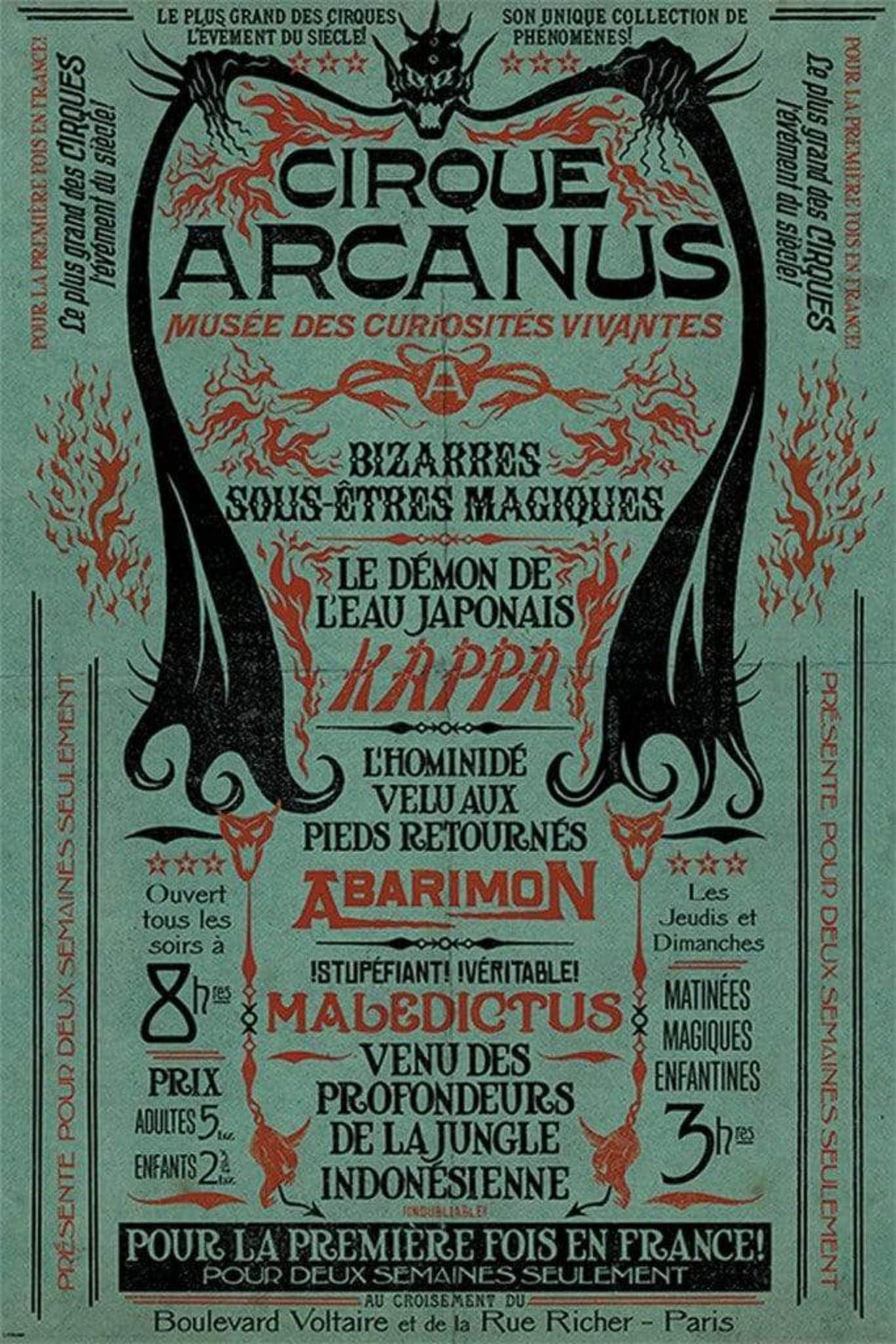 Pyramid Fantastic Beasts the Crimes of Grindelwald Le Cirque Arcanus Poster 61x91,5cm | Posters.nl
