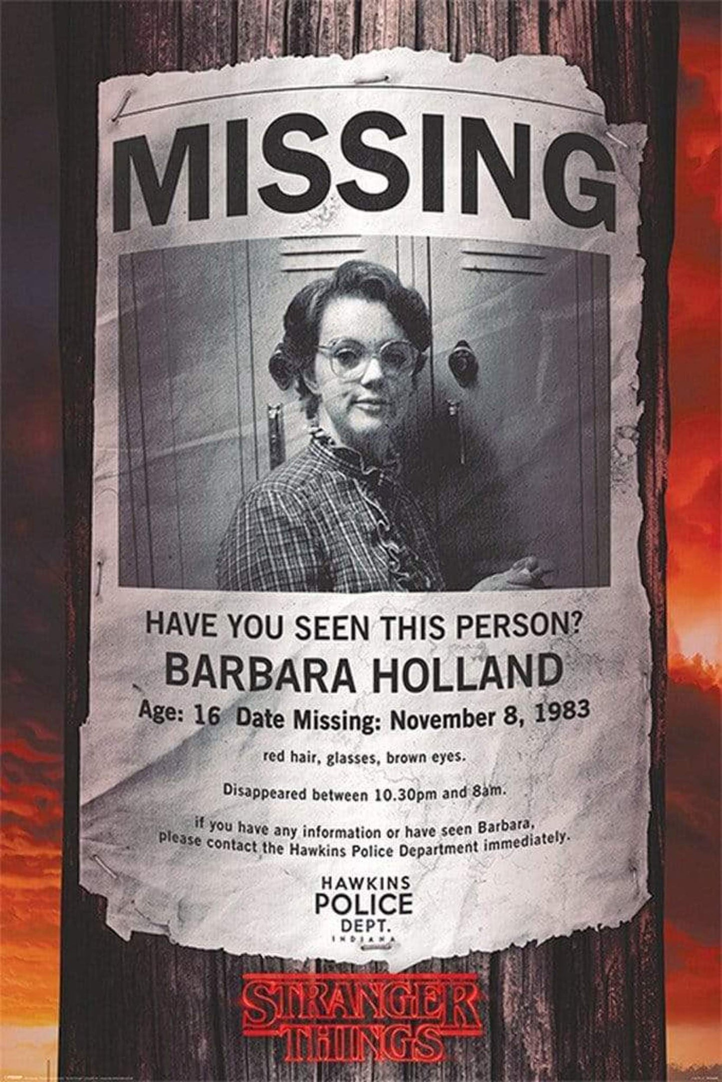 Pyramid Stranger Things Missing Barb Poster 61x91,5cm | Posters.nl
