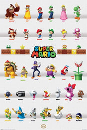 Pyramid Super Mario Character Parade Poster 61x91,5cm | Posters.nl