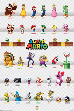 Pyramid Super Mario Character Parade Poster 61x91,5cm | Posters.nl
