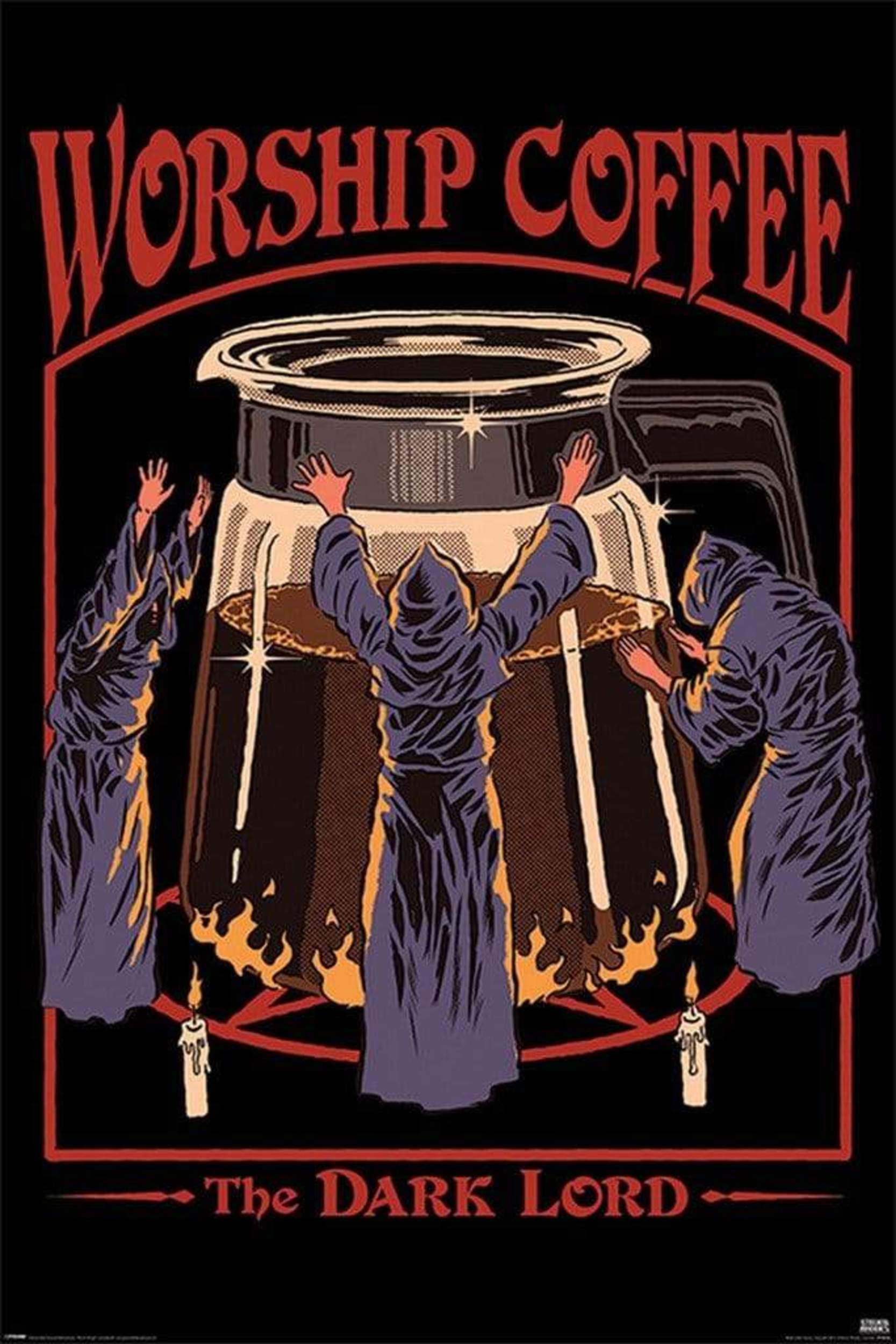 Pyramid Steven Rhodes Worship Coffee Poster 61x91,5cm | Posters.nl