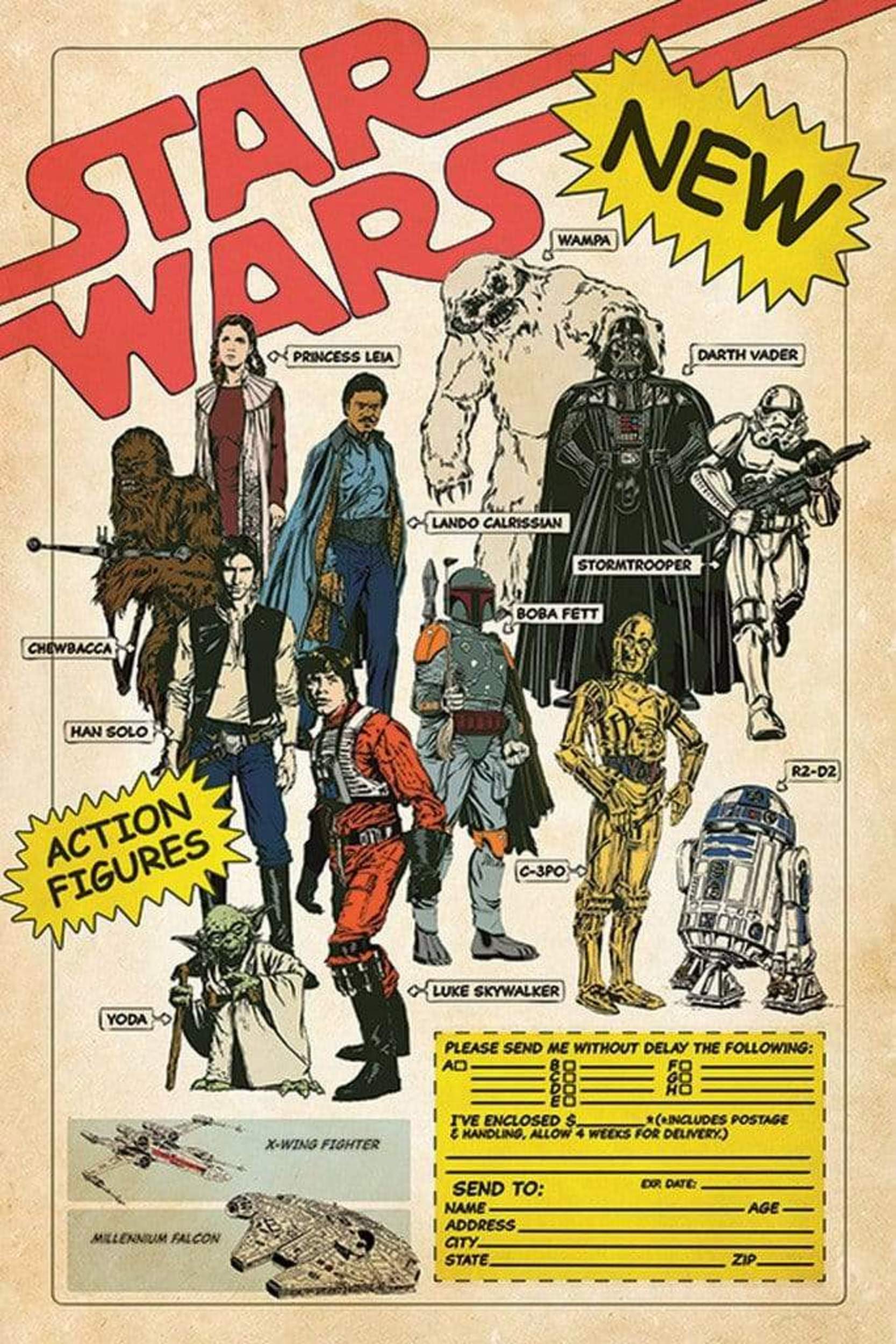Pyramid Star Wars Action Figures Poster 61x91,5cm | Posters.nl