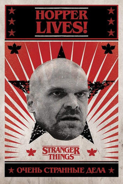 Pyramid Stranger Things Hopper Lives Poster 61x91,5cm | Posters.nl