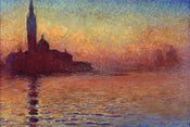 Pyramid Claude Monet San Giorgio Maggiore at Dusk Poster 91,5x61cm | Posters.nl