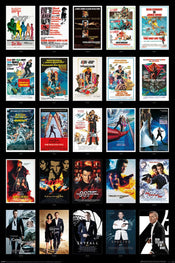 pyramid pp35050 james bond 25 films poster 61x91 5cm | Posters.nl