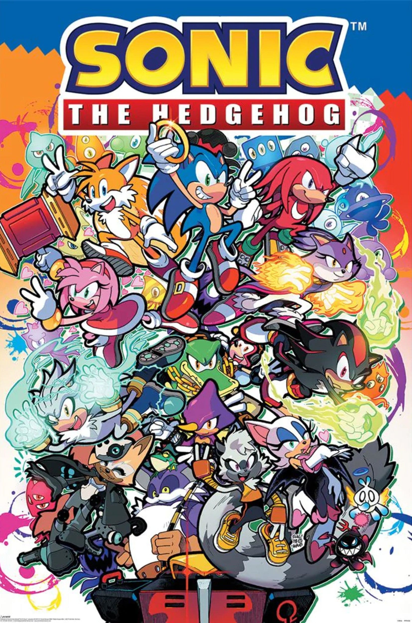 Pyramid Pp35202 Sonic The Hedgehog Comic Characters Poster 61x91 5cm | Posters.nl