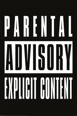 pyramid pp35241 parental advisory explicit content poster 61x91,5cm | Posters.nl