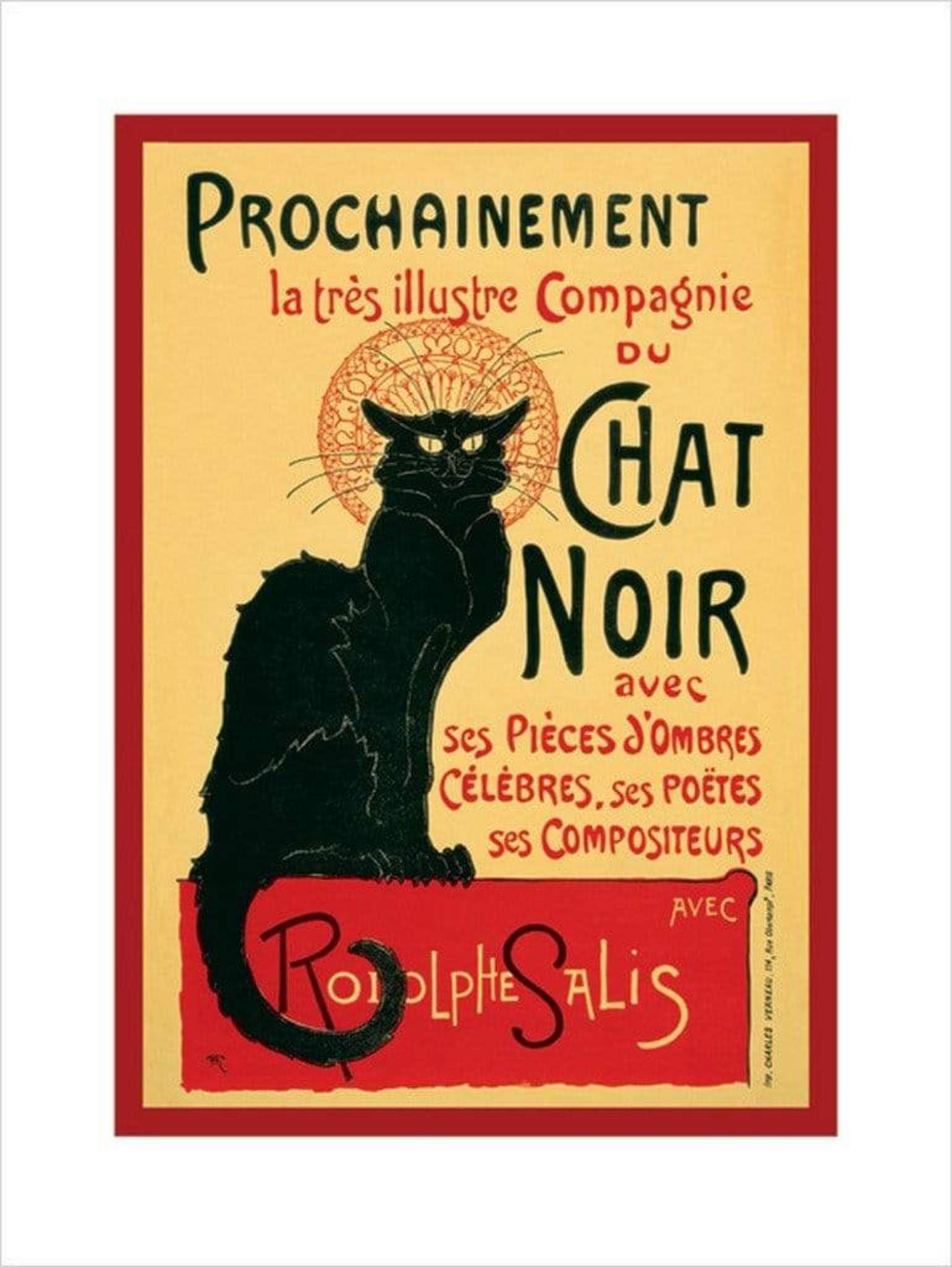 Pyramid Chat Noir Kunstdruk 60x80cm | Posters.nl