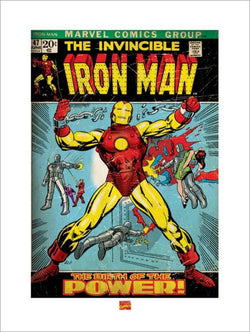 Pyramid Iron Man Birth of Power Kunstdruk 60x80cm | Posters.nl