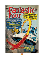 Pyramid Fantastic Four Cover Kunstdruk 60x80cm | Posters.nl