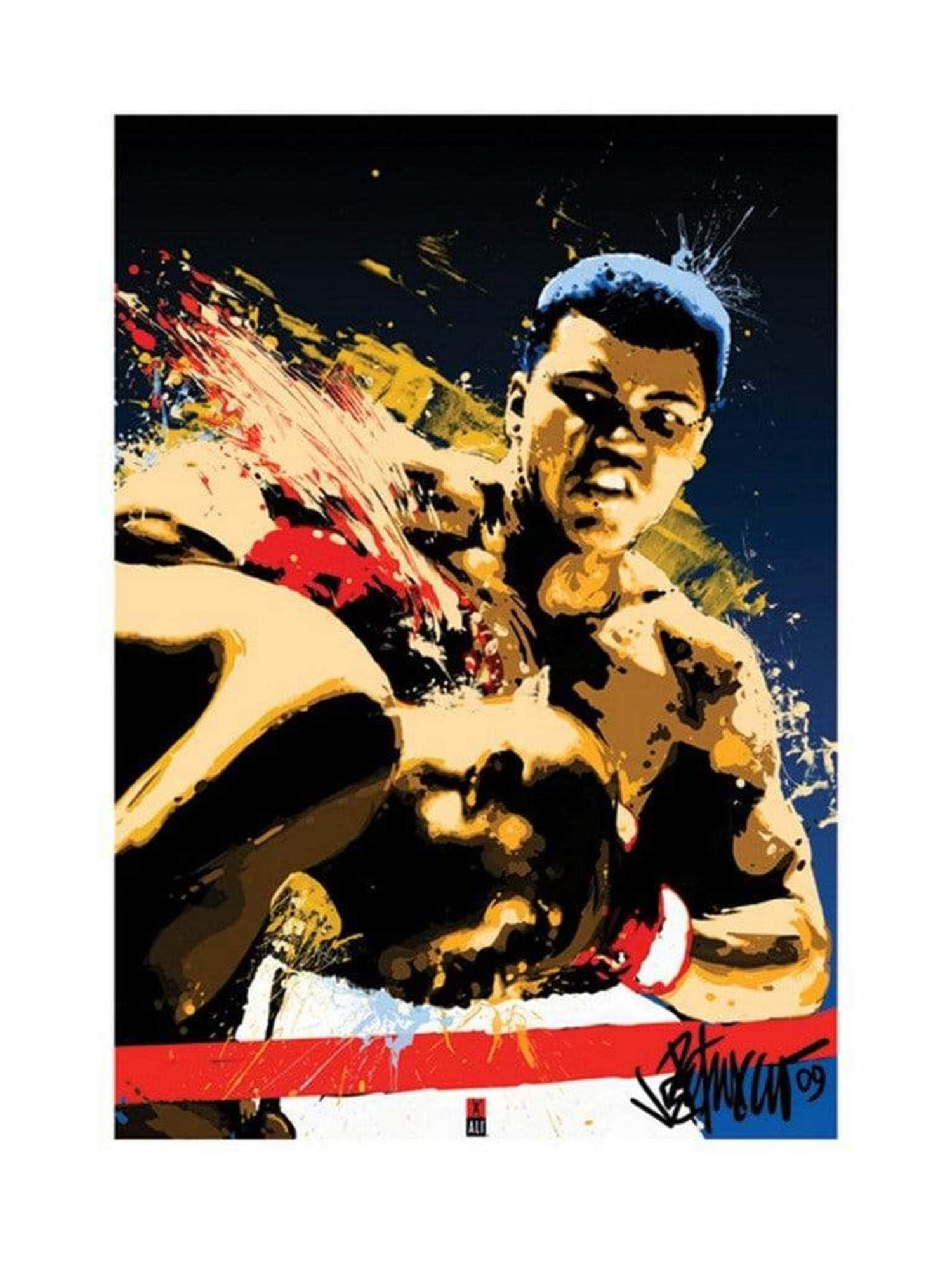 Pyramid Muhammad Ali Sting Petruccio Kunstdruk 60x80cm | Posters.nl