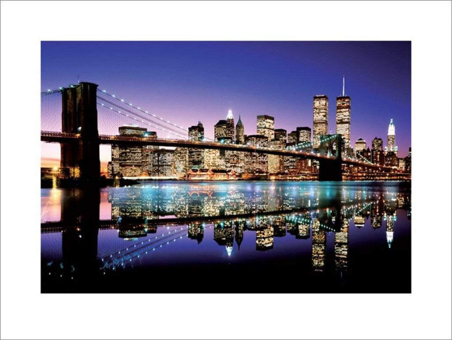 Pyramid Brooklyn Bridge Colour Kunstdruk 60x80cm | Posters.nl