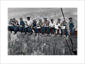 Pyramid Lunch on a Skyscraper Colour Kunstdruk 60x80cm | Posters.nl