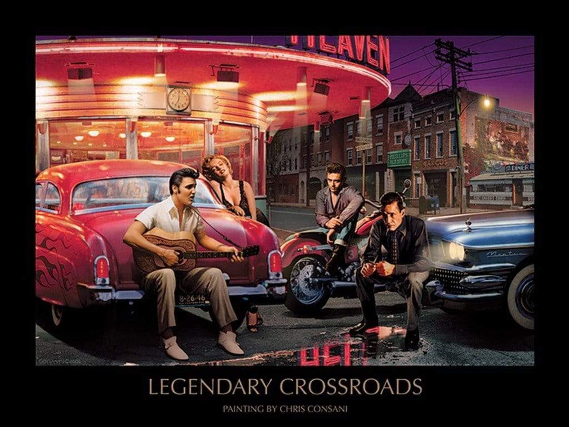 Pyramid Legendary Crossroads Chris Consani Kunstdruk 60x80cm | Posters.nl