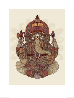 Pyramid Valentina Ramos Ganesha Kunstdruk 60x80cm | Posters.nl