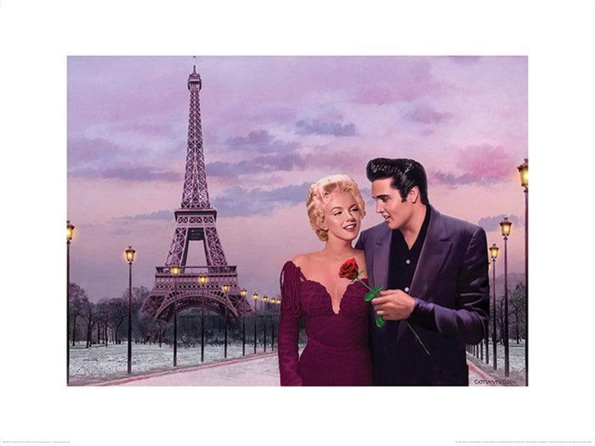 Pyramid Paris Sunset Chris Consani Kunstdruk 60x80cm | Posters.nl