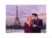 Pyramid Paris Sunset Chris Consani Kunstdruk 60x80cm | Posters.nl