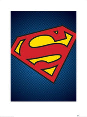 Pyramid DC Comics Superman Symbol Kunstdruk 60x80cm | Posters.nl