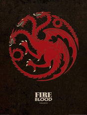 Pyramid Game of Thrones Targaryen Kunstdruk 60x80cm | Posters.nl