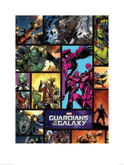 Pyramid Guardians of The Galaxy Comics Kunstdruk 60x80cm | Posters.nl