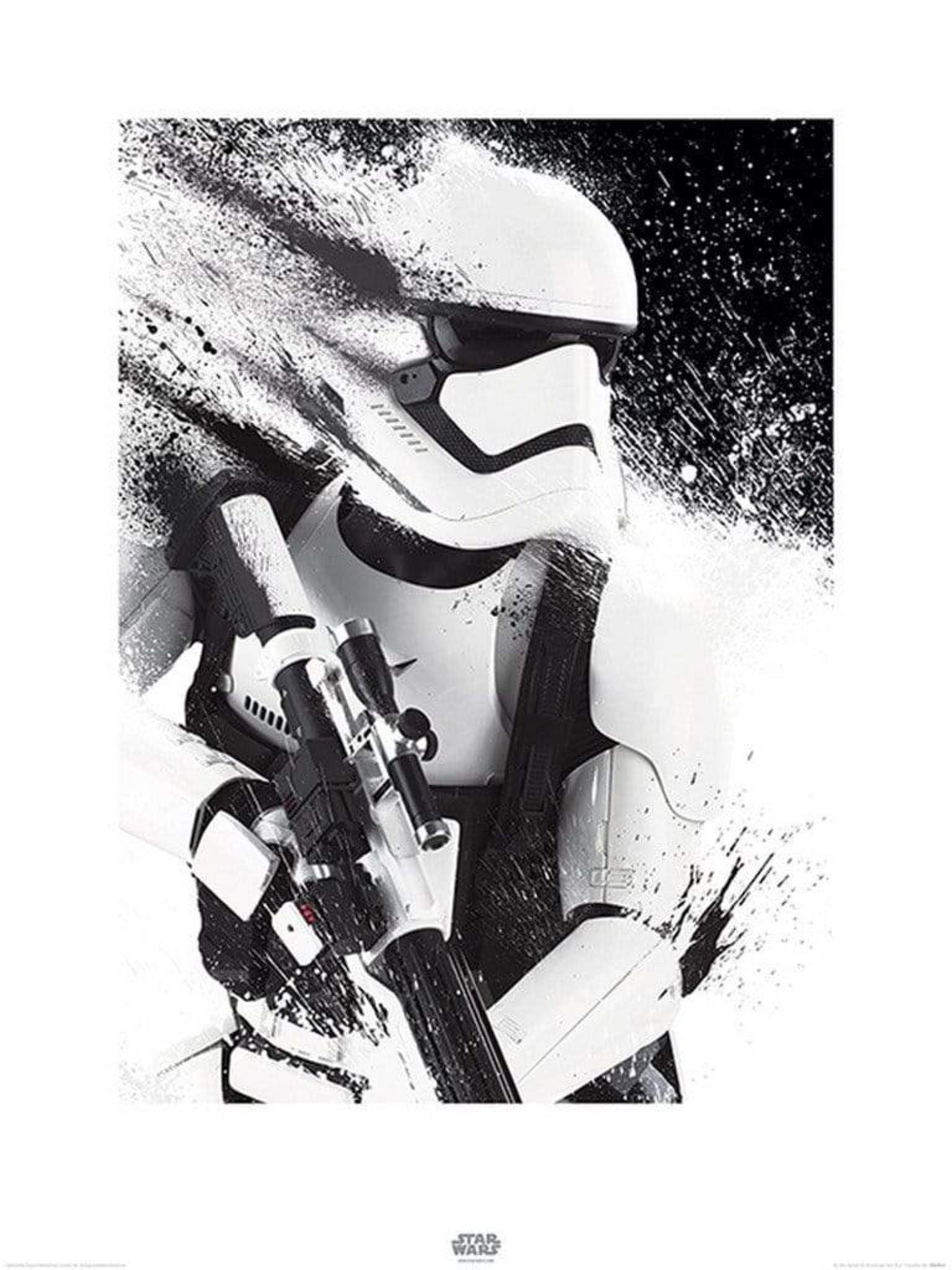 Pyramid Star Wars Episode VII Stormtrooper Paint Kunstdruk 60x80cm | Posters.nl