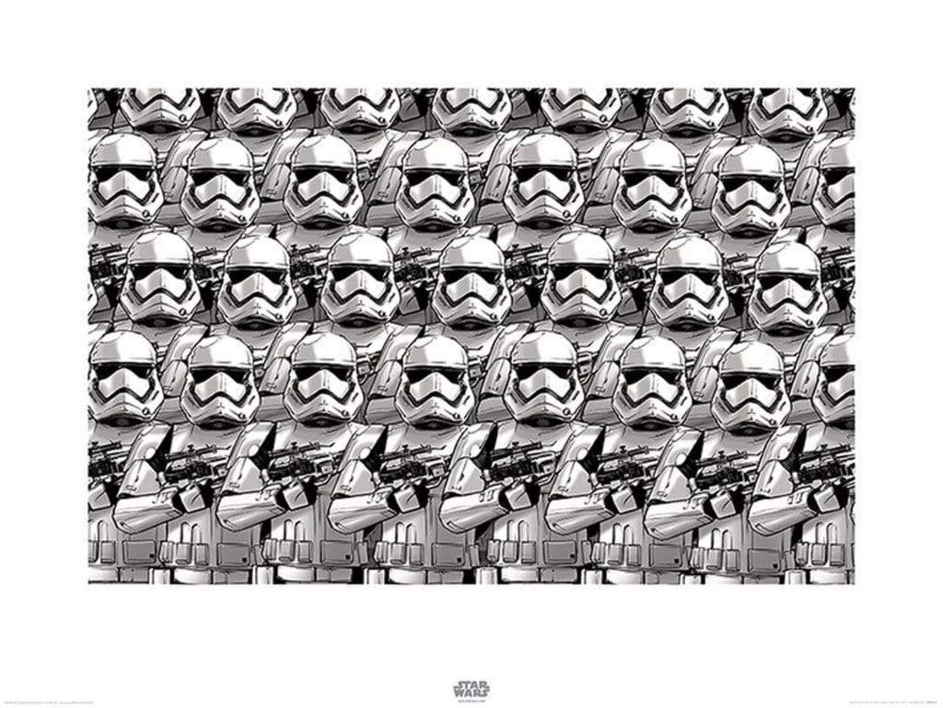 Pyramid Star Wars Episode VII Stormtrooper Pencil Art Kunstdruk 60x80cm | Posters.nl