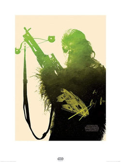 Pyramid Star Wars Episode VII Chewbacca Tri Kunstdruk 60x80cm | Posters.nl