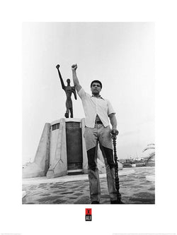Pyramid Muhammad Ali Black Power Salute Kunstdruk 60x80cm | Posters.nl