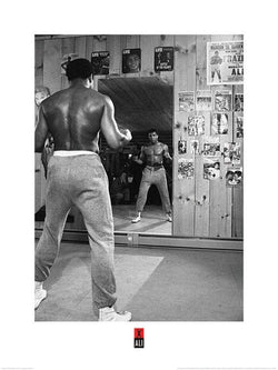 Pyramid Muhammad Ali Mirror Kunstdruk 60x80cm | Posters.nl