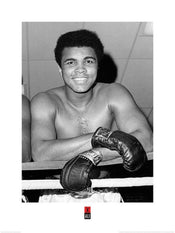 Pyramid Muhammad Ali Smile Kunstdruk 60x80cm | Posters.nl