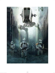 Pyramid Star Wars Rogue One Stormtrooper Patrol Kunstdruk 60x80cm | Posters.nl