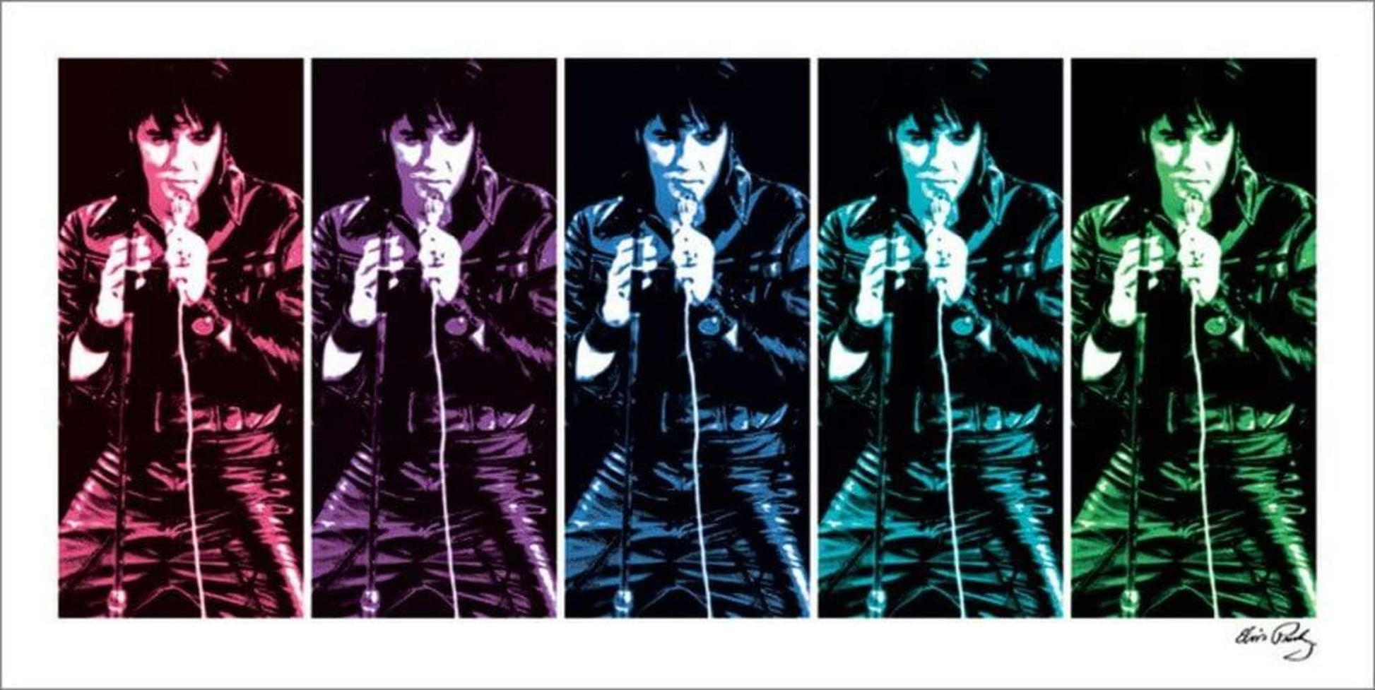 Pyramid Elvis Presley 68 Comeback Special Pop Art Kunstdruk 50x100cm | Posters.nl