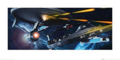 Pyramid Star Trek Enterprise vs Reliant Kunstdruk 50x100cm | Posters.nl
