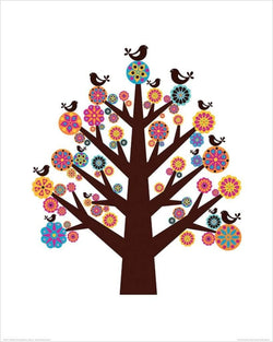 Pyramid Valentina Ramos Tree of Flowers Kunstdruk 40x50cm | Posters.nl