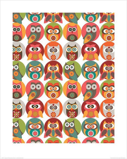 Pyramid Valentina Ramos Owls Family Kunstdruk 40x50cm | Posters.nl