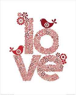 Pyramid Valentina Ramos Red Love Kunstdruk 40x50cm | Posters.nl