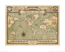 Pyramid Fantastic Beasts Mappa Mundi Kunstdruk 40x50cm | Posters.nl