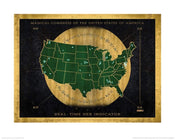 Pyramid Fantastic Beasts Hex indicator map Kunstdruk 40x50cm | Posters.nl