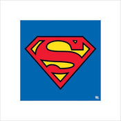 Pyramid Superman Classic Logo Kunstdruk 40x40cm | Posters.nl