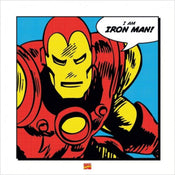 Pyramid Iron Man I Am Kunstdruk 40x40cm | Posters.nl