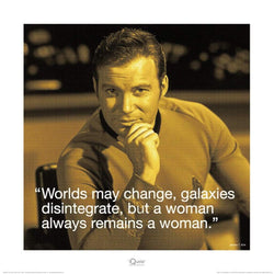 Pyramid Star Trek James T Kirk iQuote Kunstdruk 40x40cm | Posters.nl