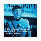 Pyramid Star Trek Spock iQuote Kunstdruk 40x40cm | Posters.nl