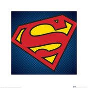 Pyramid DC Comics Superman Symbol Kunstdruk 40x40cm | Posters.nl
