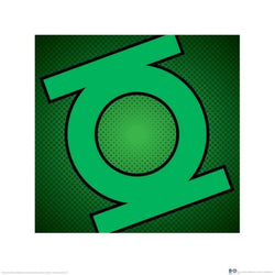 Pyramid DC Comics Green Lantern Symbol Kunstdruk 40x40cm | Posters.nl