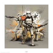 Pyramid Star Wars Rogue One Stormtroopers Profile Kunstdruk 40x40cm | Posters.nl