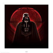 Pyramid Star Wars Rogue One Darth Vader and Death Star Kunstdruk 40x40cm | Posters.nl