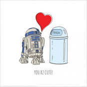 pyramid ppr45998 star wars you r2 cute kunstdruk 40x40cm | Posters.nl
