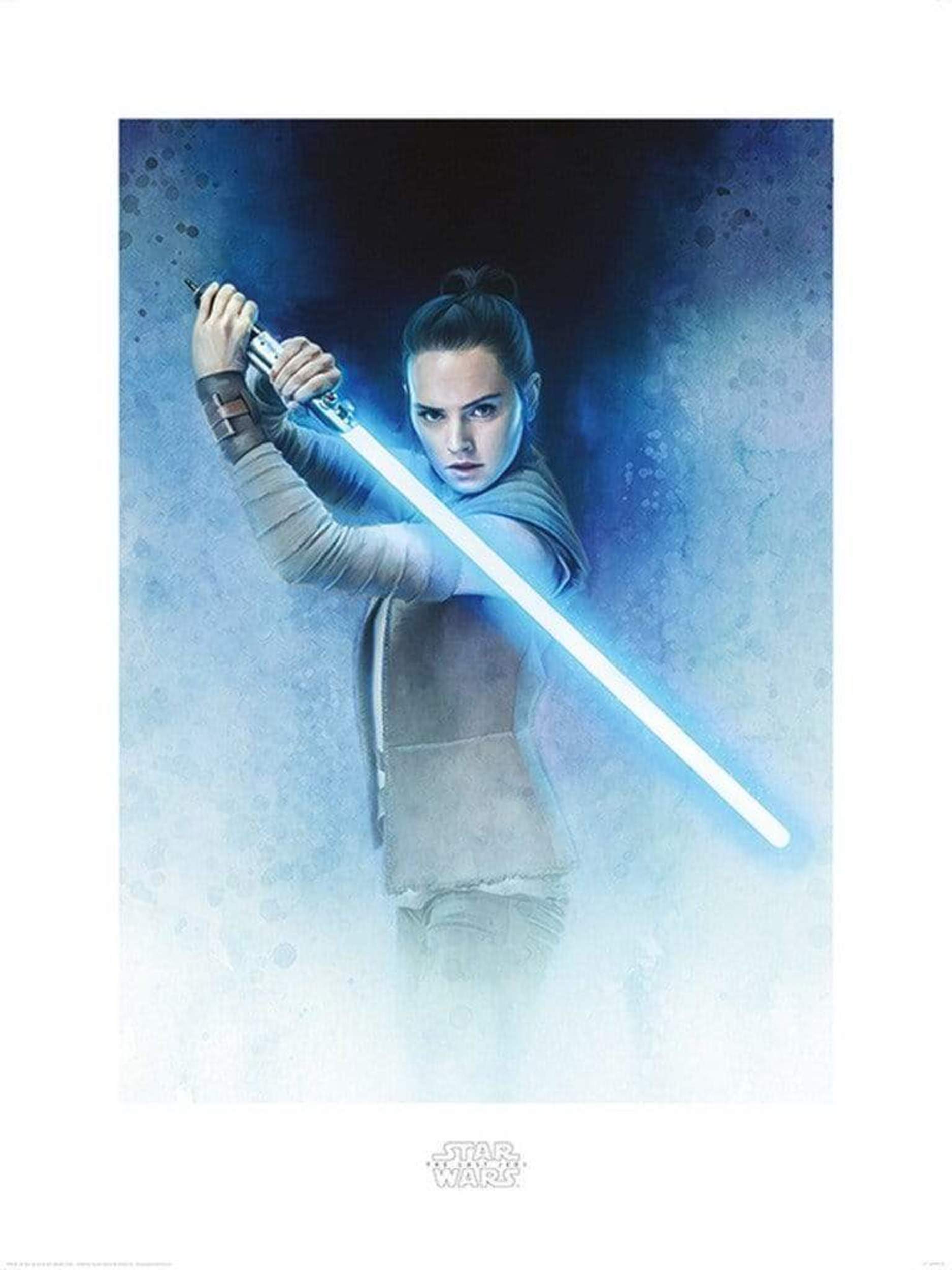 Pyramid Star Wars The Last Jedi Rey Lightsaber Guard Kunstdruk 60x80cm | Posters.be