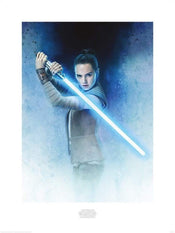 Pyramid Star Wars The Last Jedi Rey Lightsaber Guard Kunstdruk 60x80cm | Posters.be