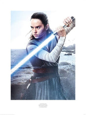 Pyramid Star Wars The Last Jedi Rey Engage Kunstdruk 60x80cm | Posters.nl